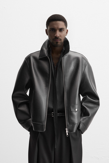 LEATHER SHACKET A3