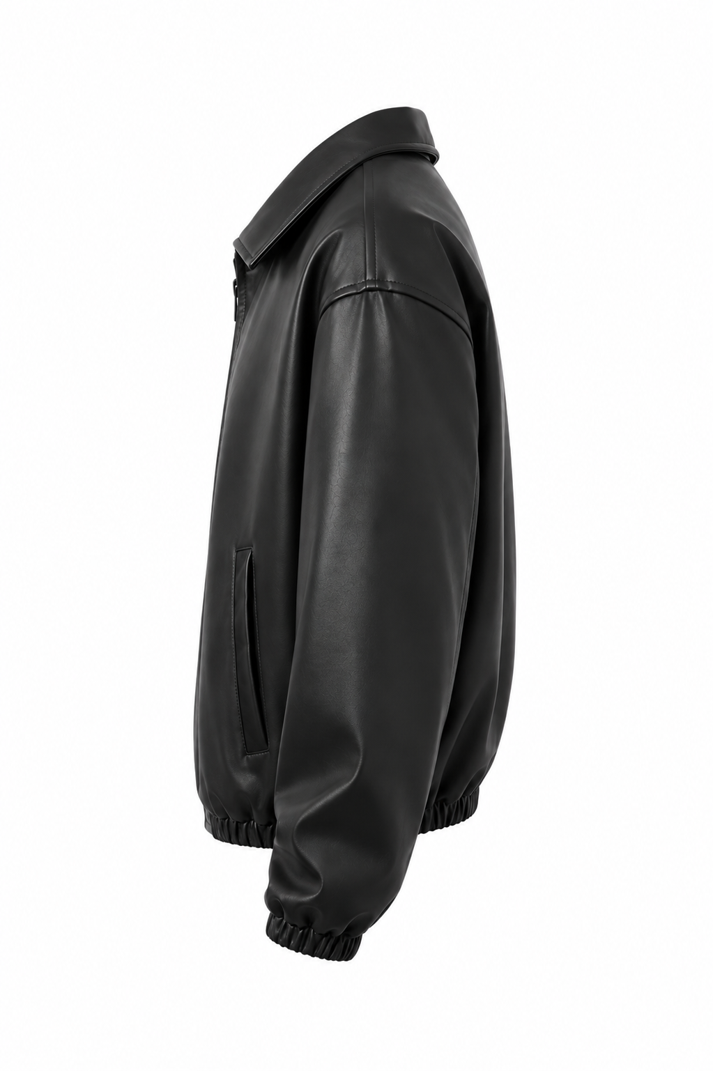 LEATHER BAGGY FIT SHACKET