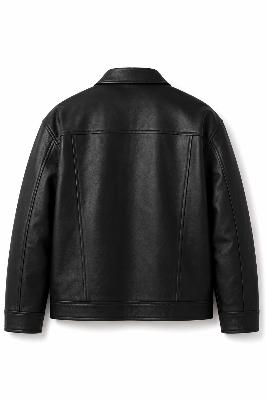 BOXY FIT LEATHER JACKET