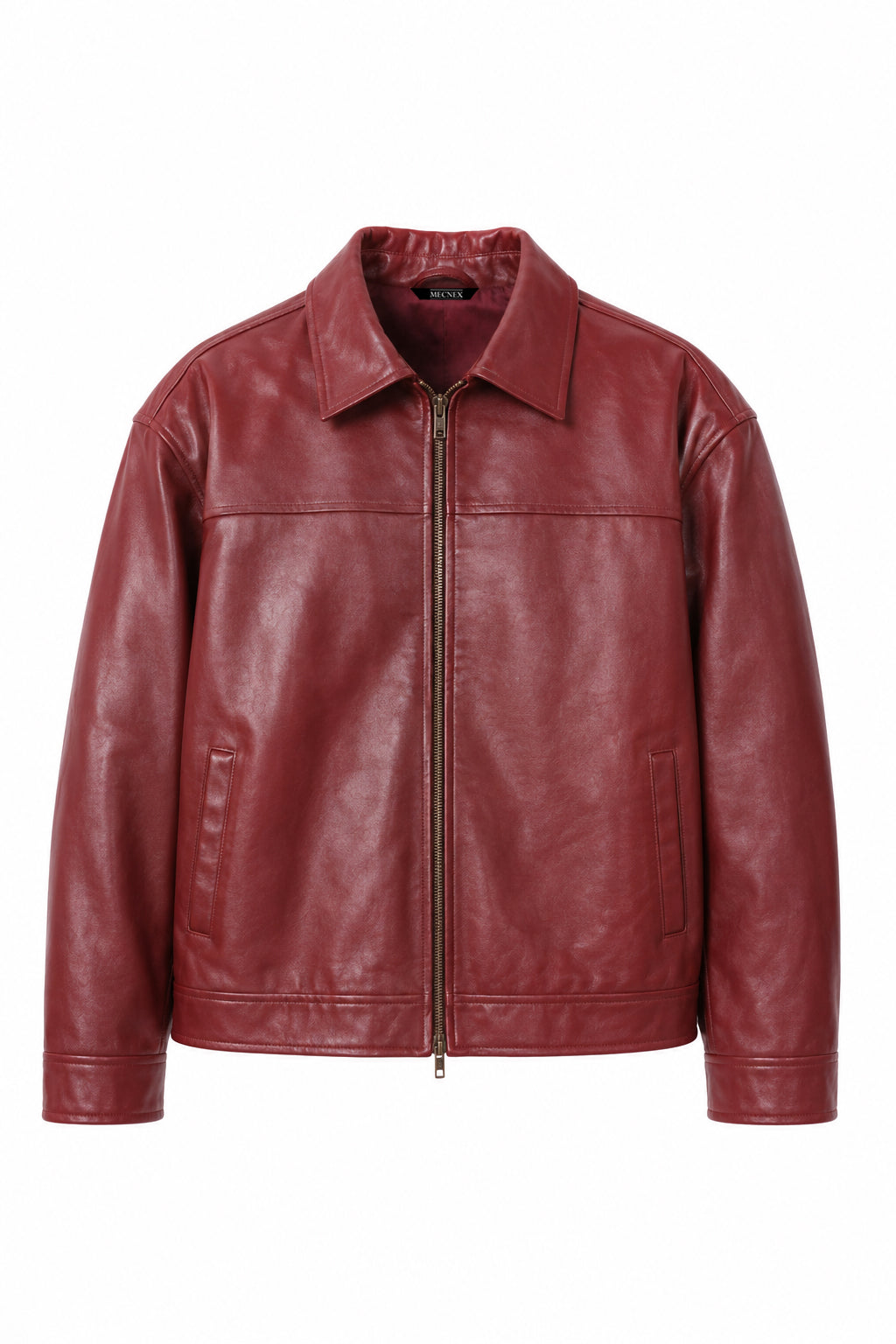 BOXY FIT LEATHER JACKET