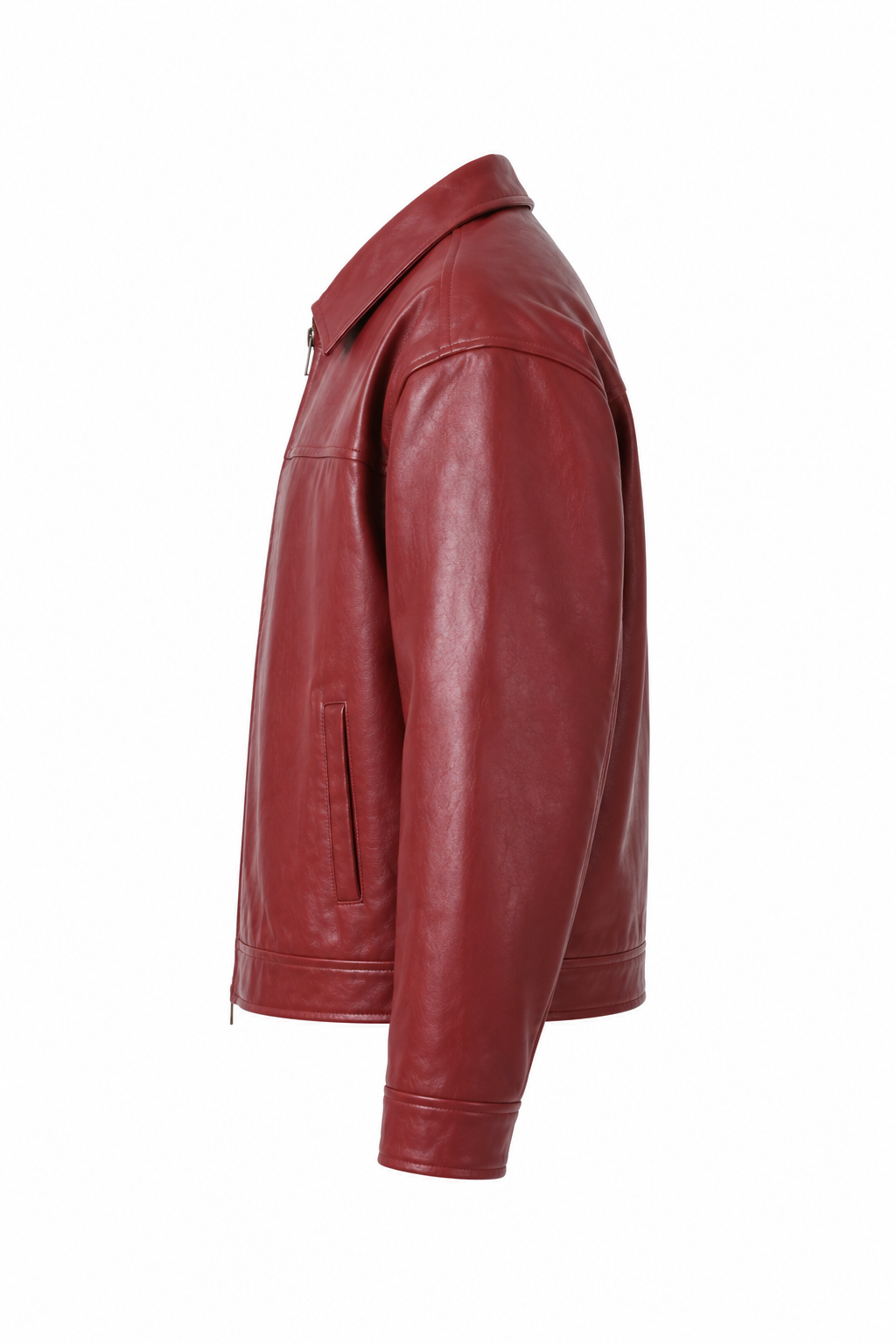 BOXY FIT LEATHER JACKET