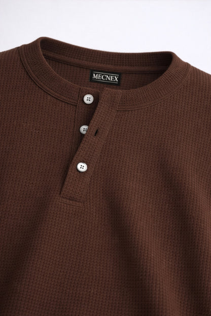 MECNEX HENLEY COFFEE BROWN