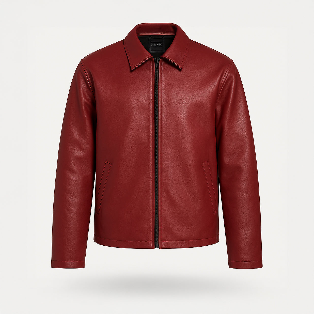 Cherry Luxe Leather Jacket