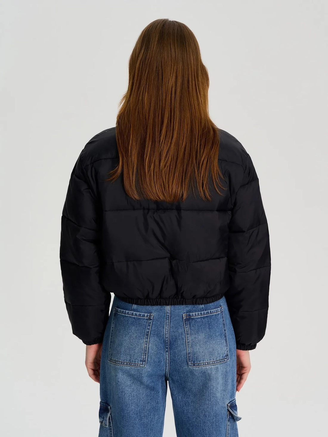 WOMEN'S BLACK PUFFER JACKET