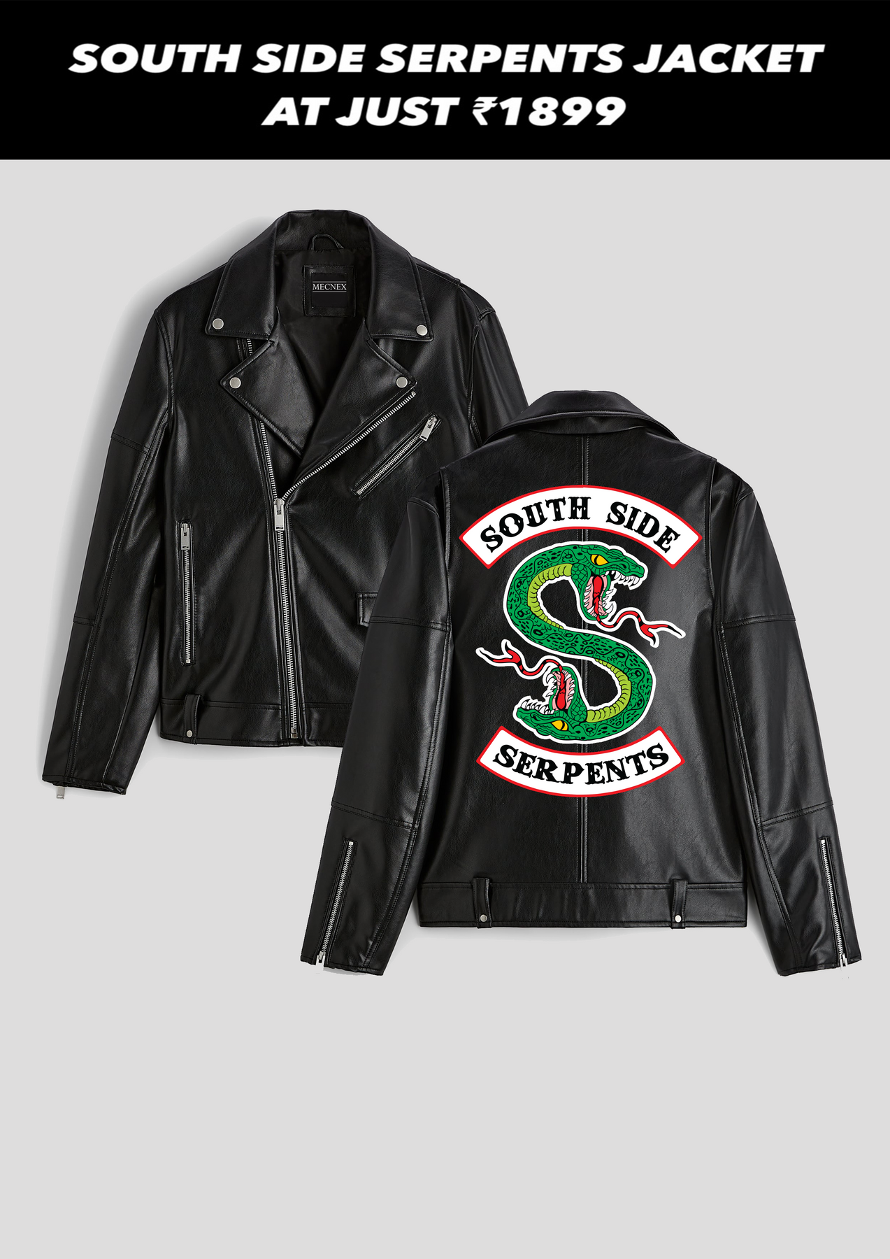 Riverdale leather hot sale serpent jacket