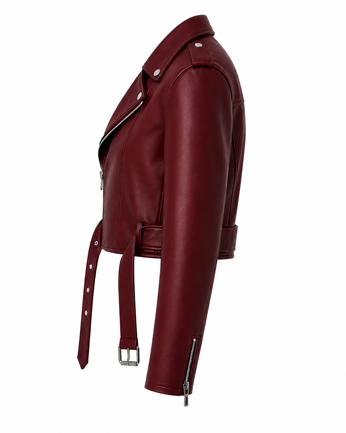 WOMEN CROPPED RIDER LEATHER JACKET