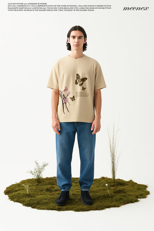 BEIGE OVERSIZED T-SHIRT