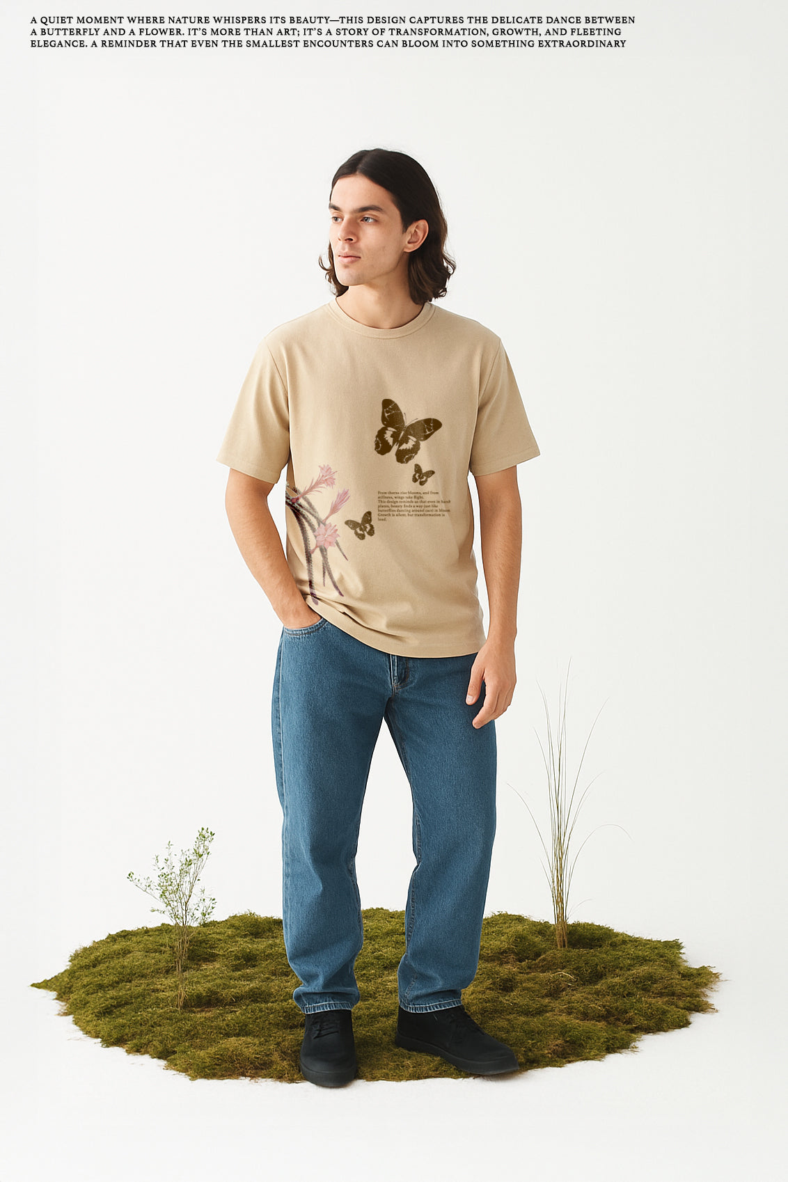 BEIGE OVERSIZED T-SHIRT