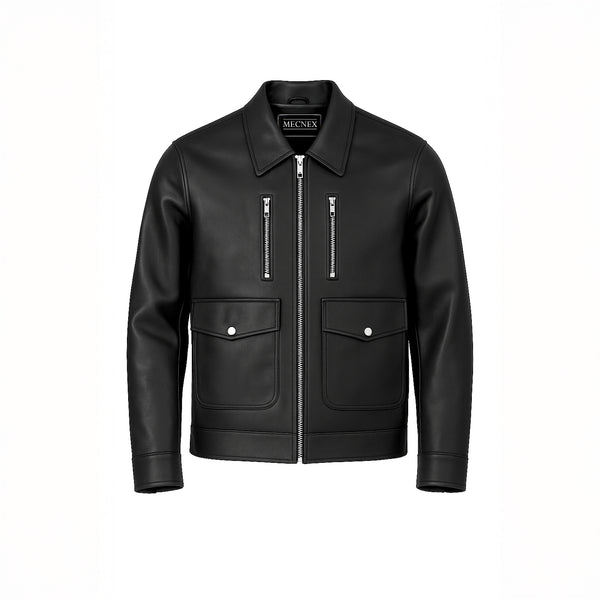 Noir Double Pocket Shacket