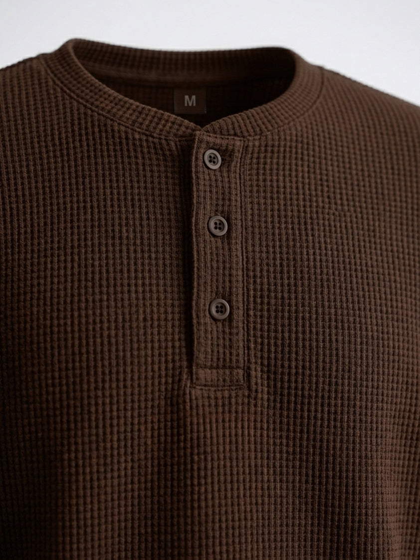 MECNEX HENLEY COFFEE BROWN