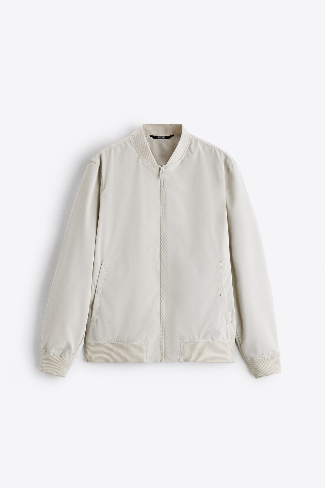 WHITE BOMBER JACKET