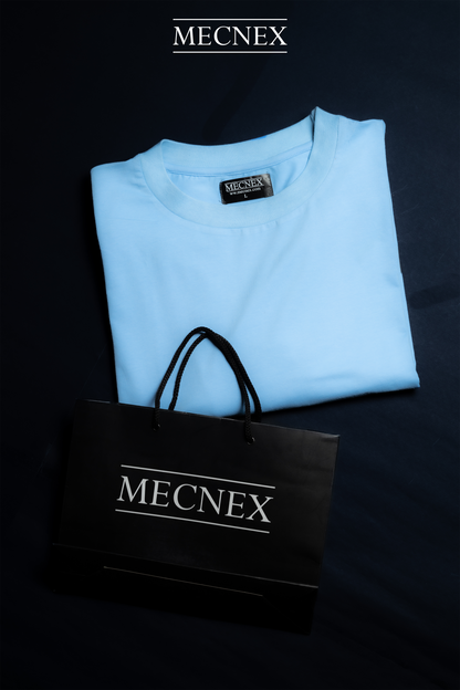 SOLID SKY BLUE OVERSIZED T-SHIRT